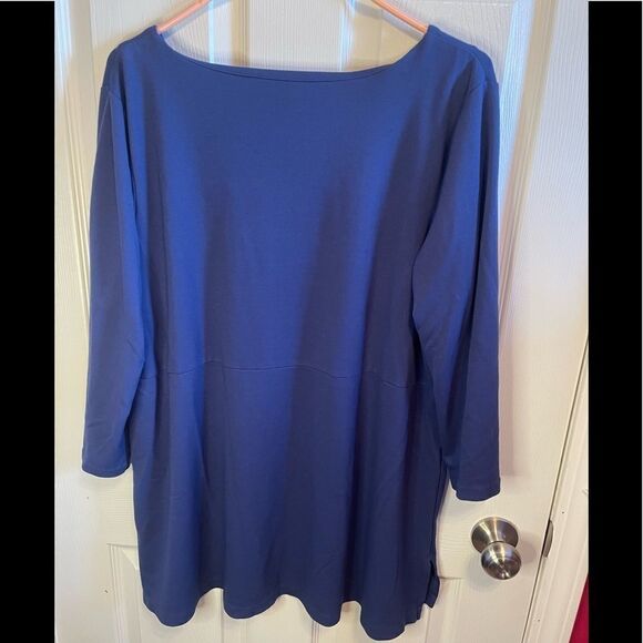 J.Jill blue Ponte tunic sz XL - Picture 4 of 5